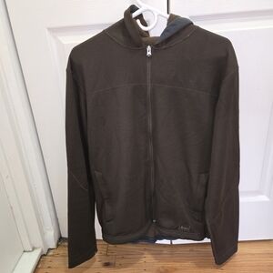 Brown Zip-Up Hoodie